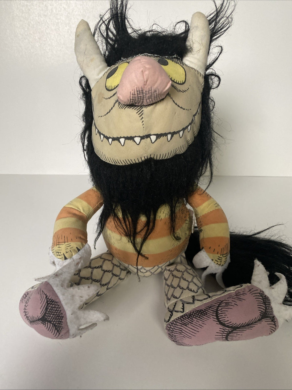 Vintage Where The Wild Things Are Moishe 15" Plush Toy Doll Maurice Sendak 1980