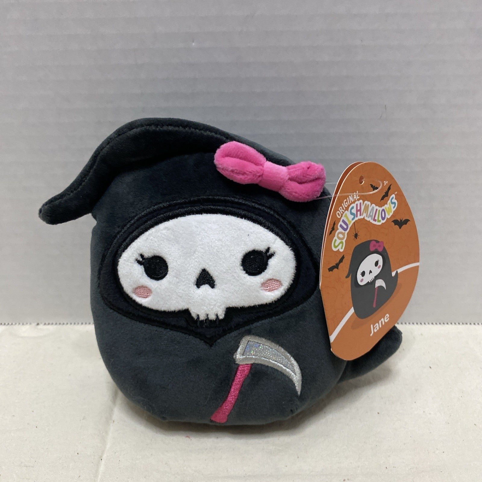 Original Squishmallows Jane the Grim Reaper Halloween 5 Inch Plush New Aw/Tag!