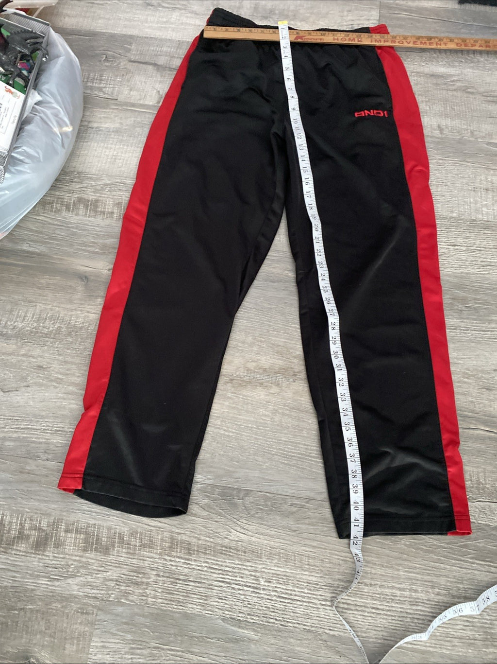 And 1  tracksuit size large longsleeve men’s black and red