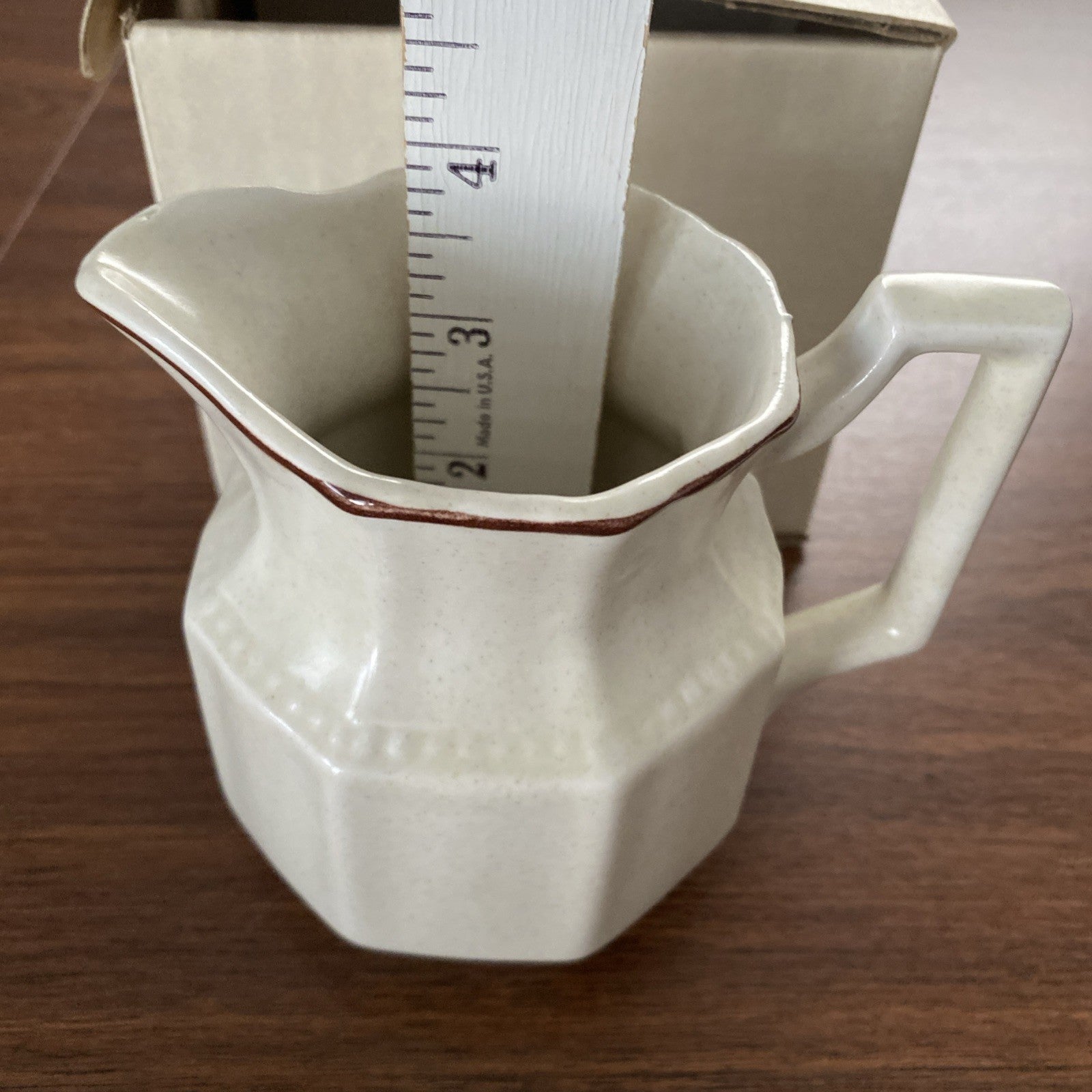 KENSINGTON STAFFORDSHIRE ENGLAND IRONSTONE CANTERBURY CREAMER