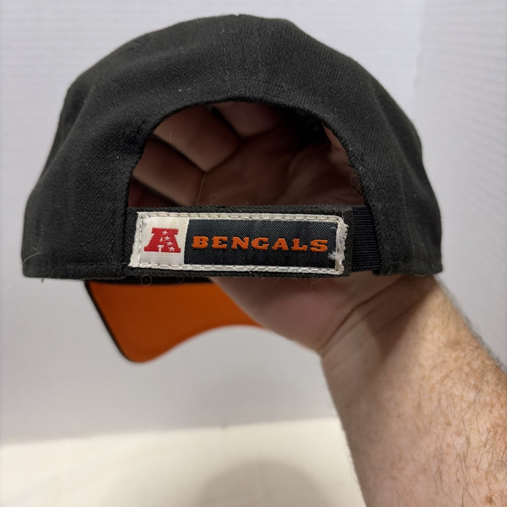 New Era Cincinnati Bengals Hat, Hook And Loop Adjustable Strap, Embroidered Logo