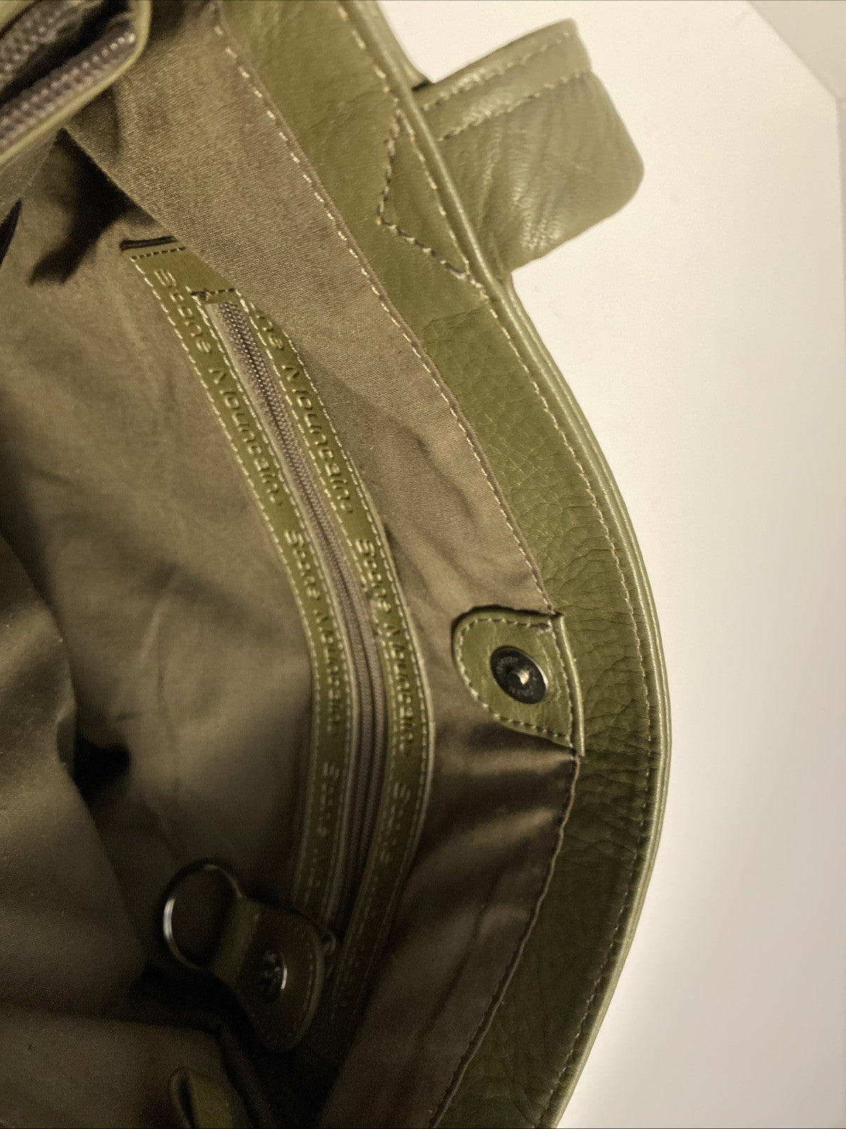 Stone Mountain Mini Green Pebbled Genuine Leather Handbag