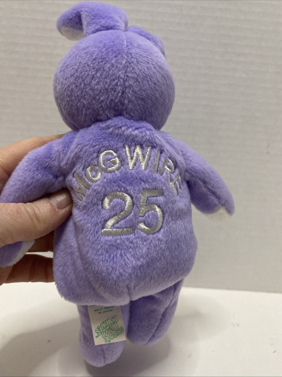 Salvino's Bamm Bunnies - 8 Inch Beanbag Plush - Mark McGwire #25 - 1999