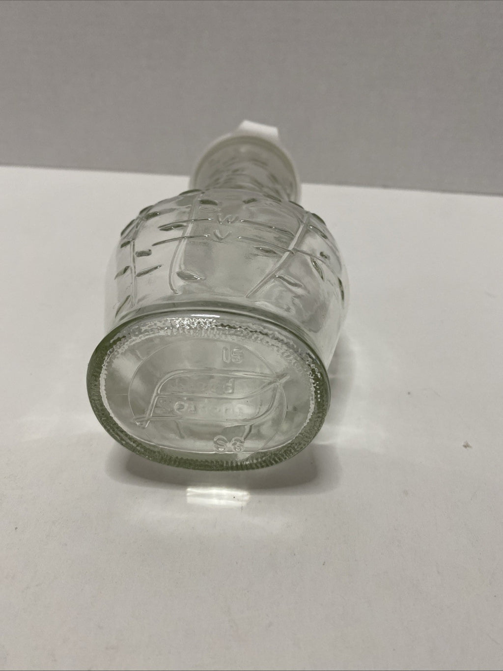 Good Seasons Glass Cruet Salad Dressing Oil Vinegar Shaker Bottle w/ White Lid