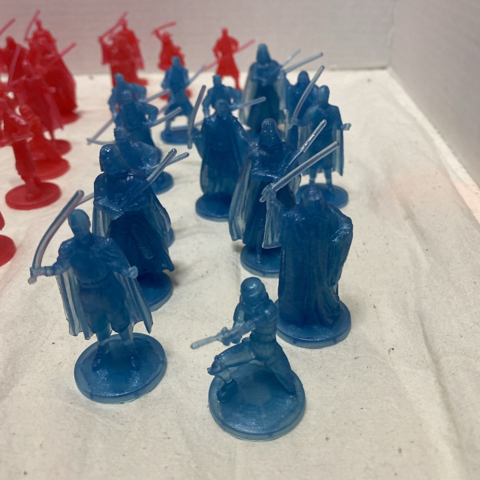 72 Star Wars Loose Hologram Red Blue Mini Figures - Star Wars Saga 2006-2007
