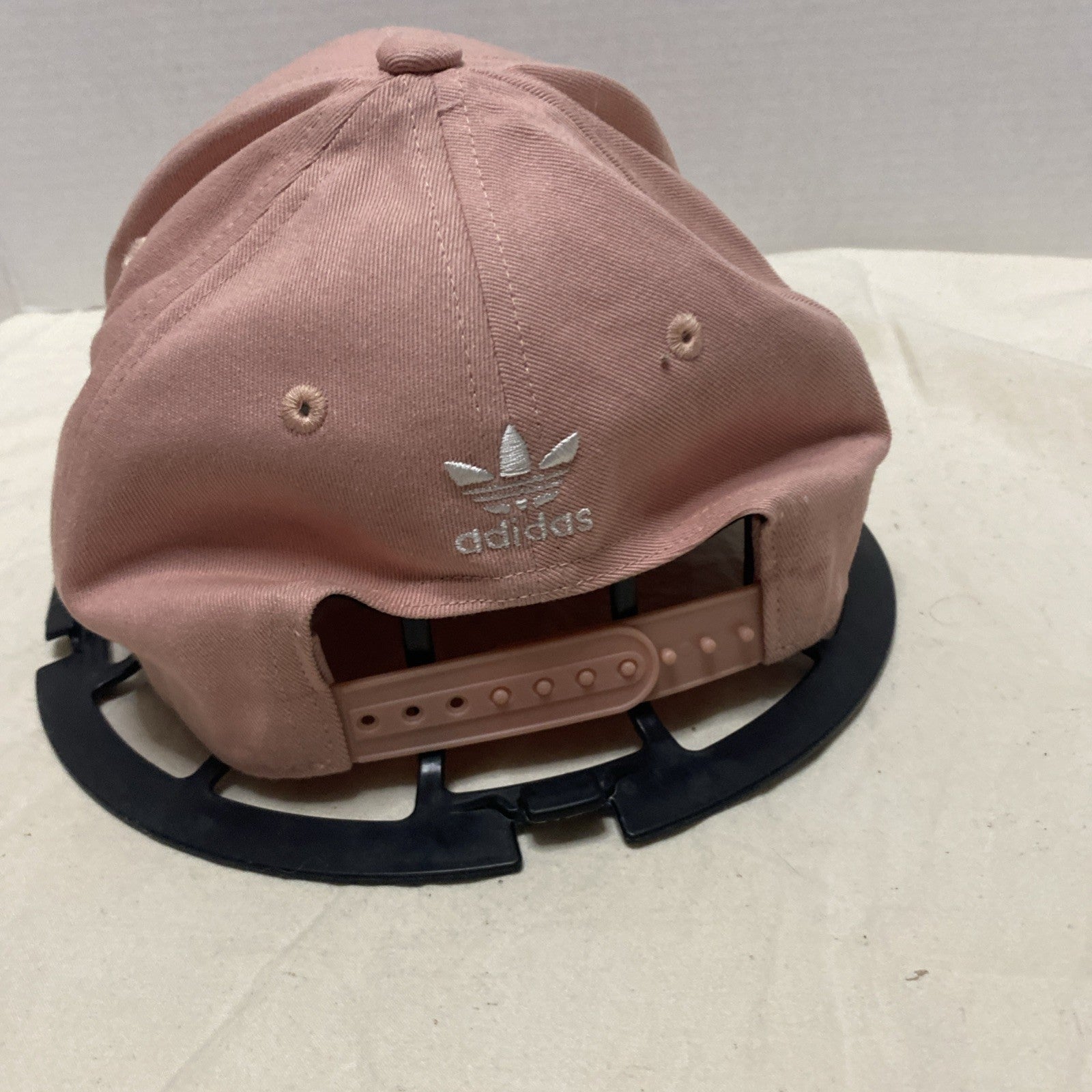 Adidas Womens Strap Back Baseball Cap Adjustable Osfw Pink White Trifoil 