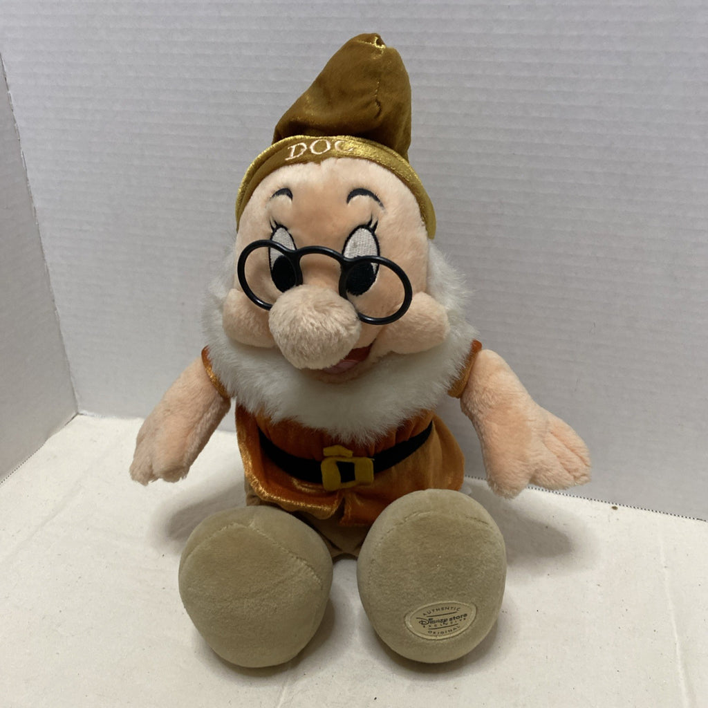 DISNEY Snow White SEVEN DWARFS "DOC" Original Stuff Plush Storybook Character