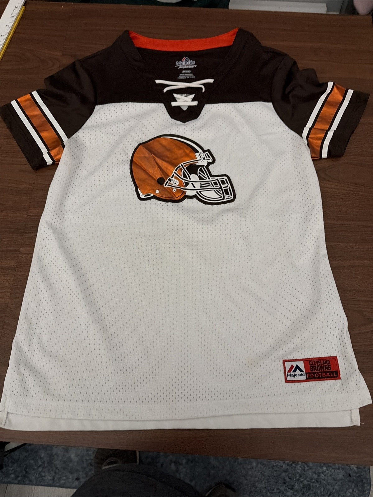 Women’s Majestic Medium Cleveland Brown Football Jersey