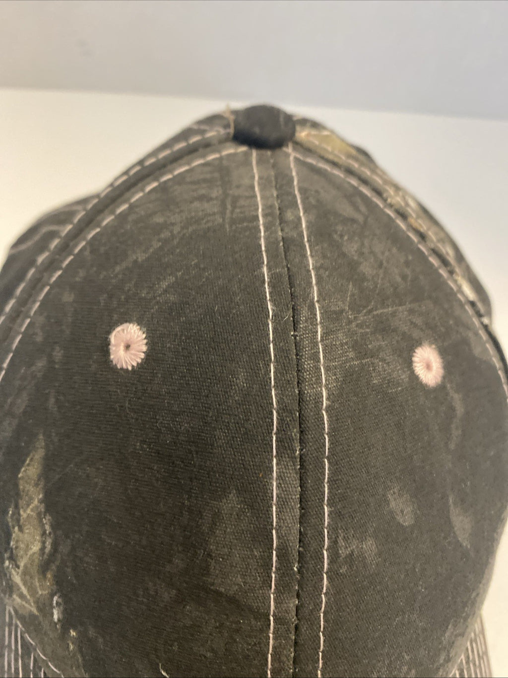 Signature ball cap camouflage and paint trim adjustable back