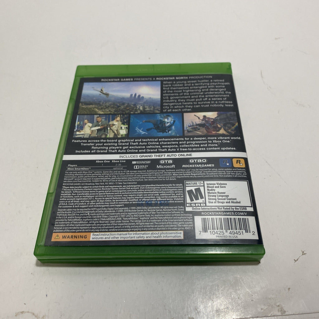 Grand Theft Auto V (Microsoft Xbox One, 2014)