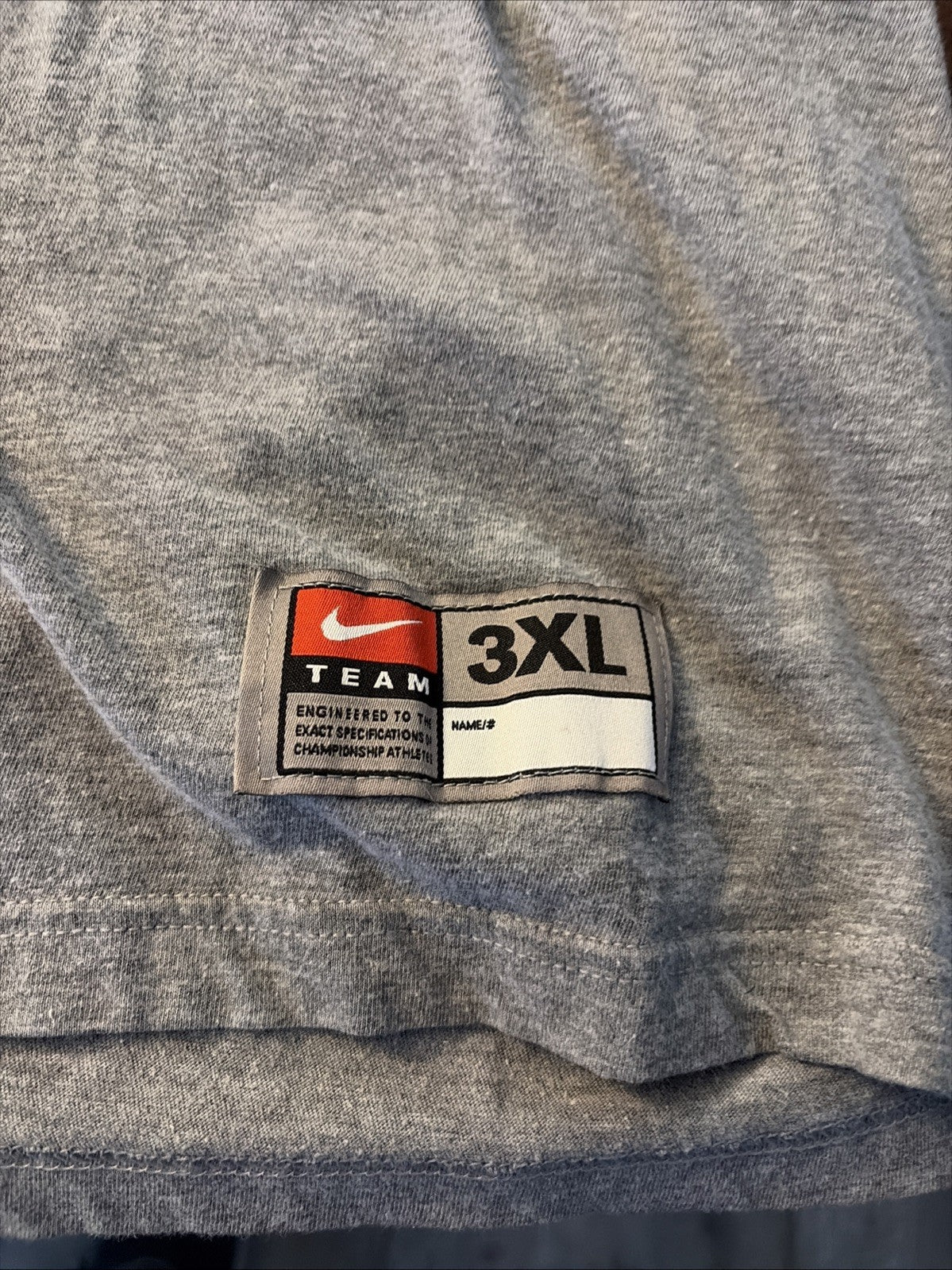 Nike Men’s 3XL Gray Short Sleeve T-Shirt Ohio State Buckeyes Football
