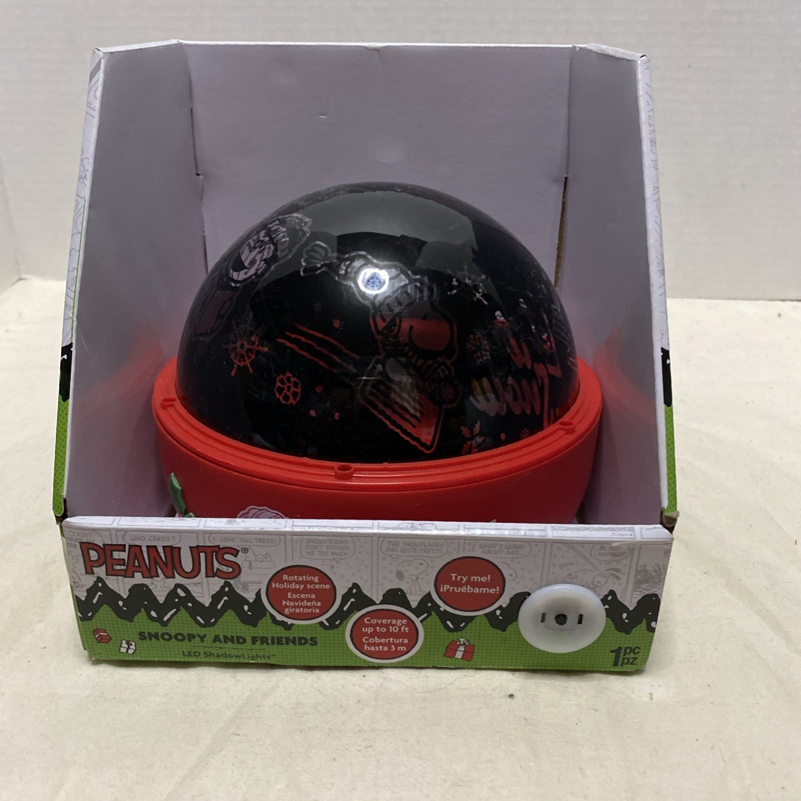 Peanuts Snoopy LED Shadow Lights Christmas Rotating Light Show New