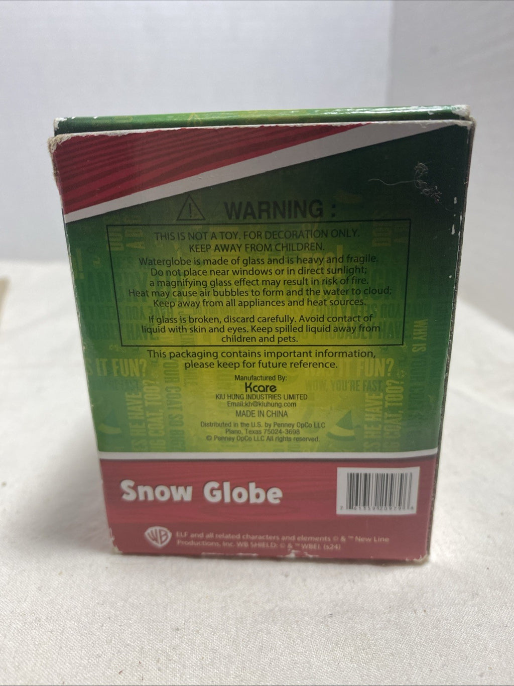 Elf Snow Mini Globe JCPenney Black Friday Exclusive 2.5 Inches In Box Buddy NEW
