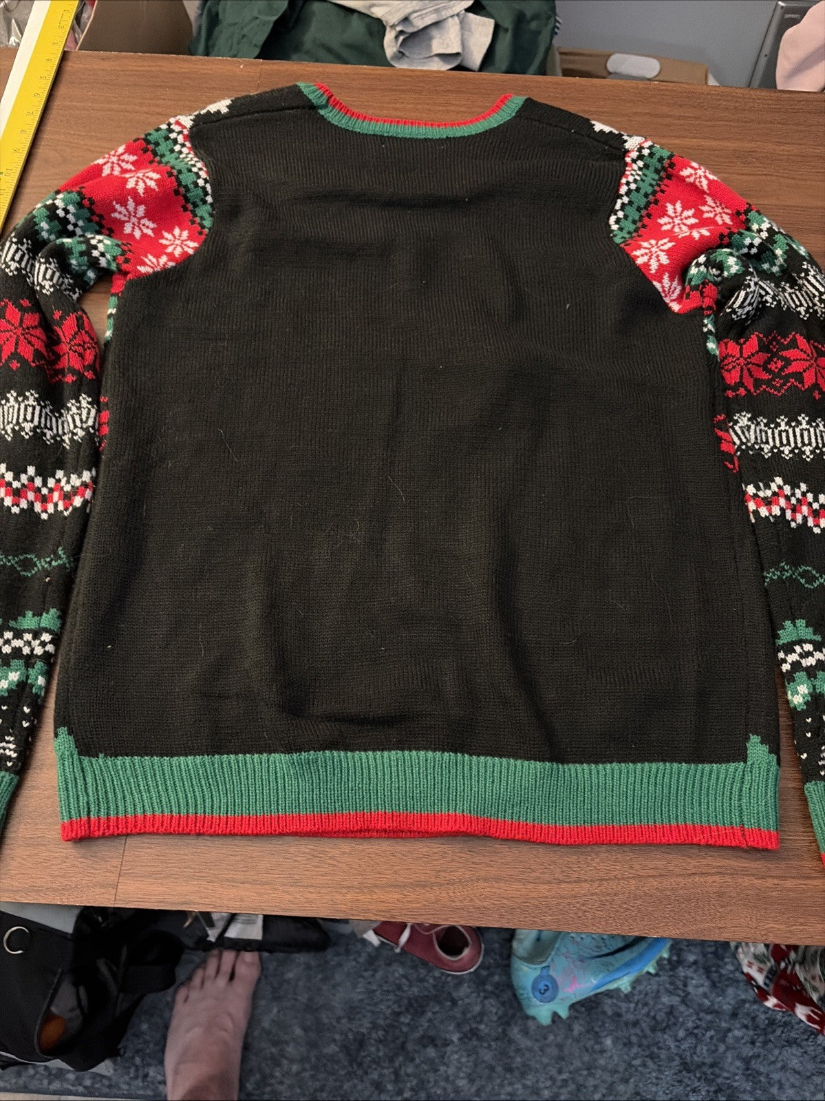Holiday Time I Rex Stuff Ugly Mens Christmas Holiday Sweater Size M (38-40)
