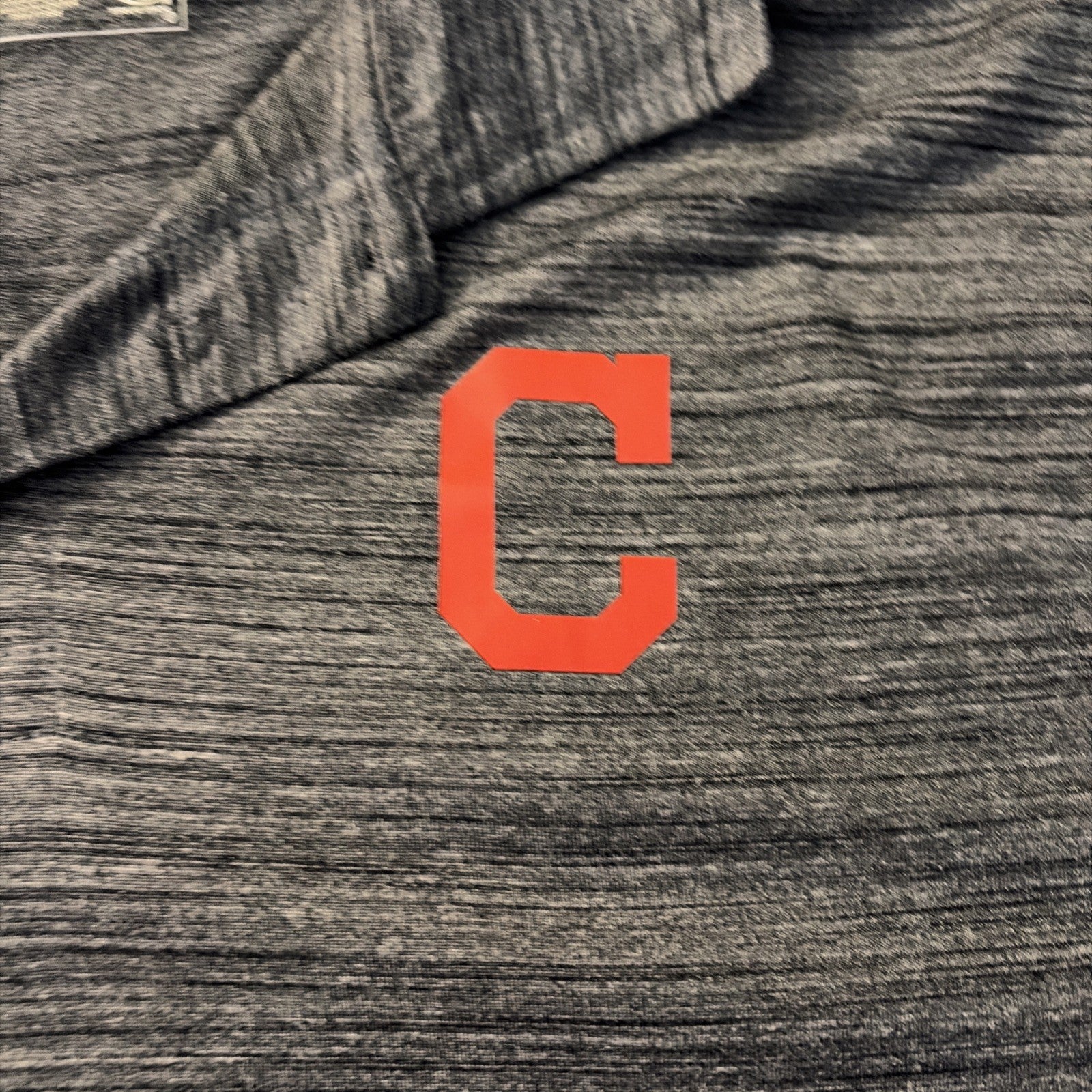 Cleveland Guardians Shirt Mens XL Gray White Stripe MLB Baseball Polo True Fan
