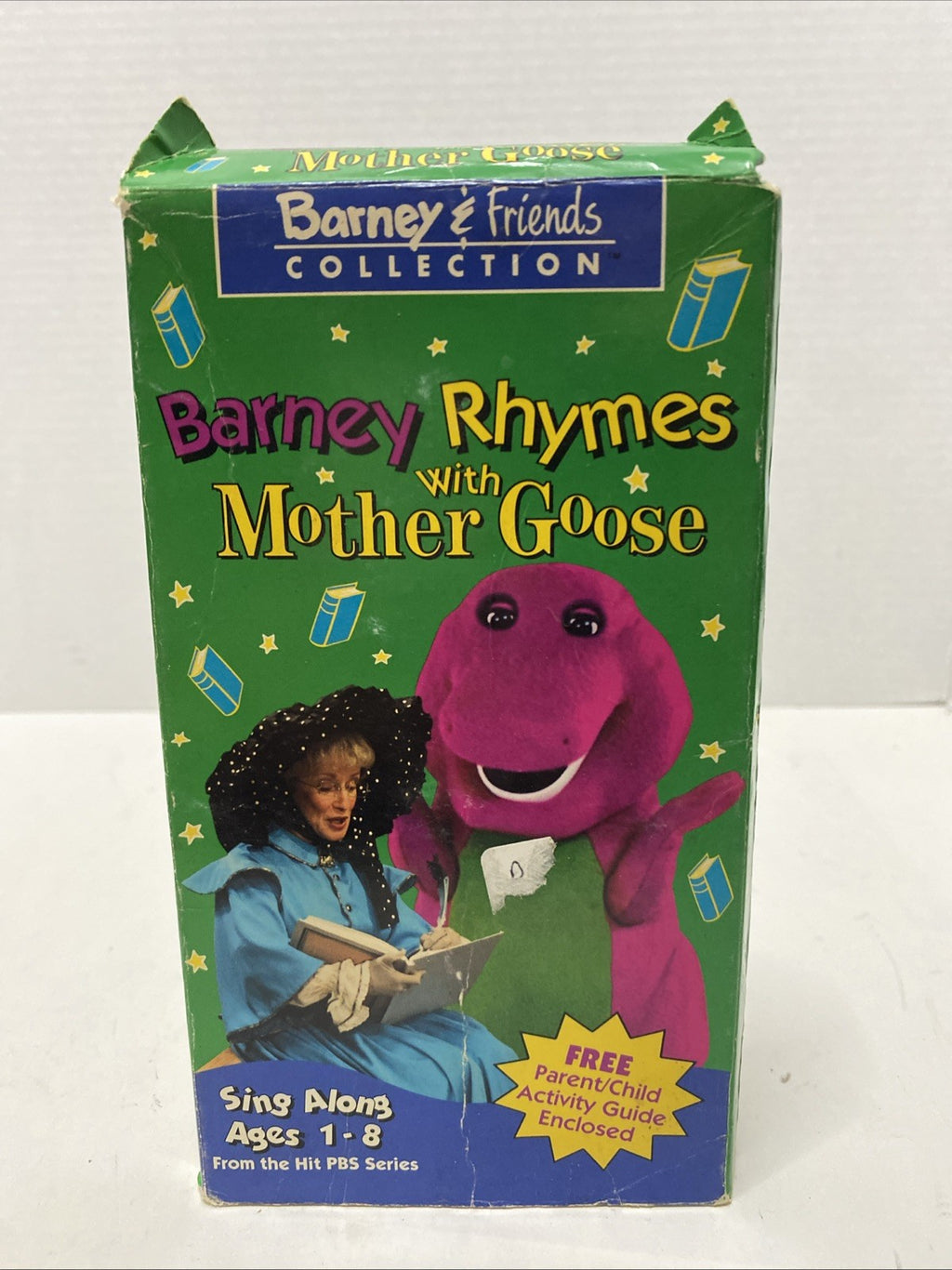 Vintage 1993 Barney & Friends Barney Rhymes with Mother Goose VHS