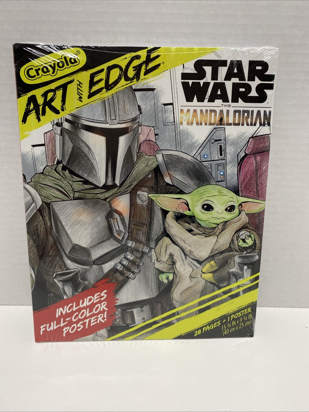 Crayola Art with Edge Coloring Book Star Wars - The Mandalorian - Baby Yoda-New