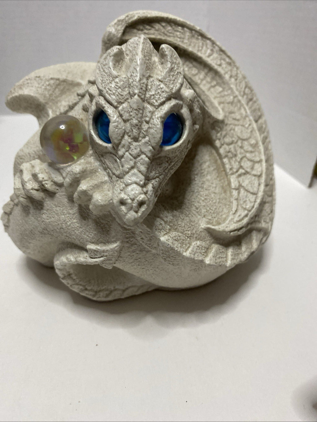 Windstone Editions Pena Dragon Candle Lamp 1999 White D&D Magic Castle
