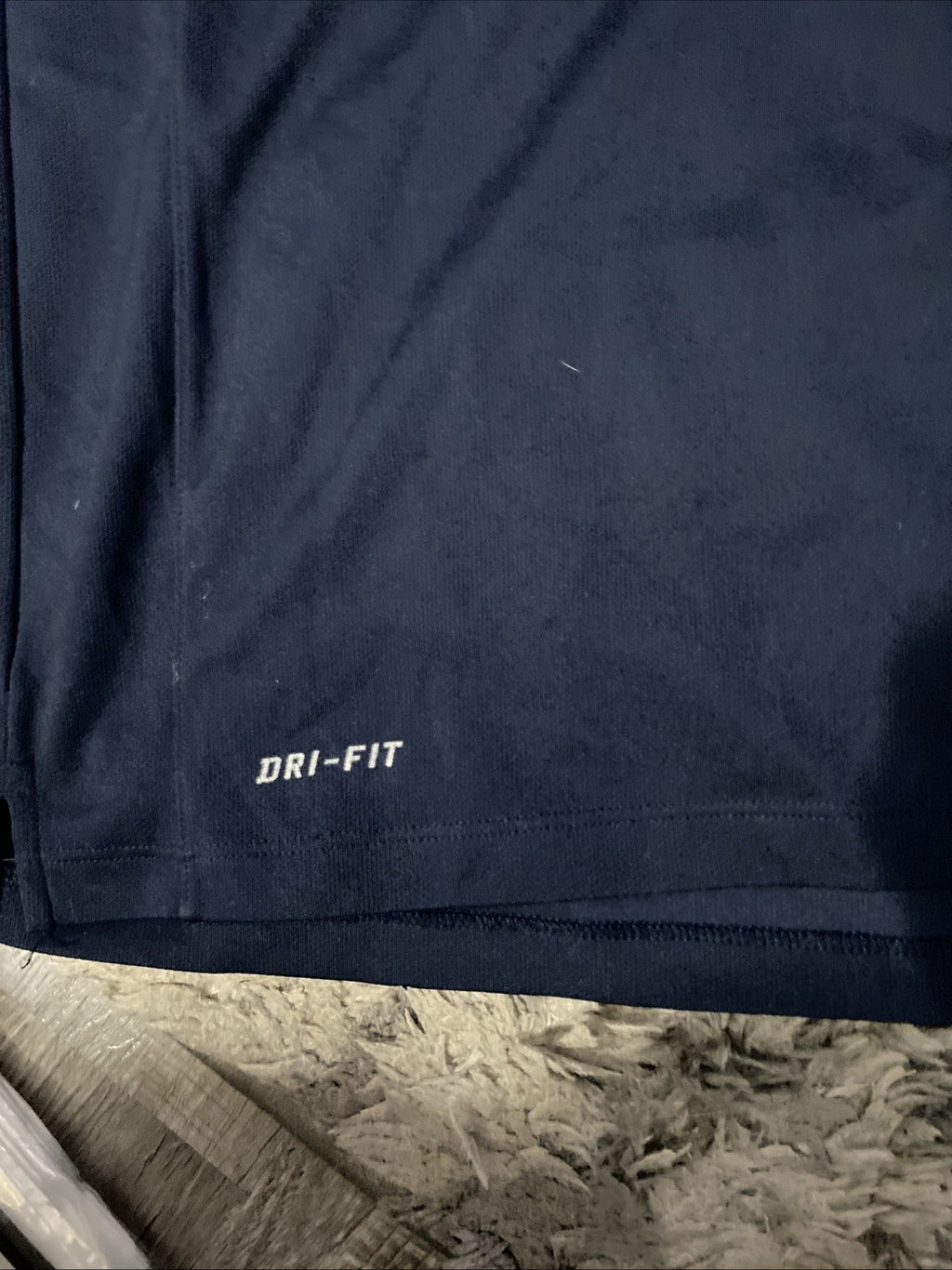 Nike dry fit adult medium short sleeved polo dark blue