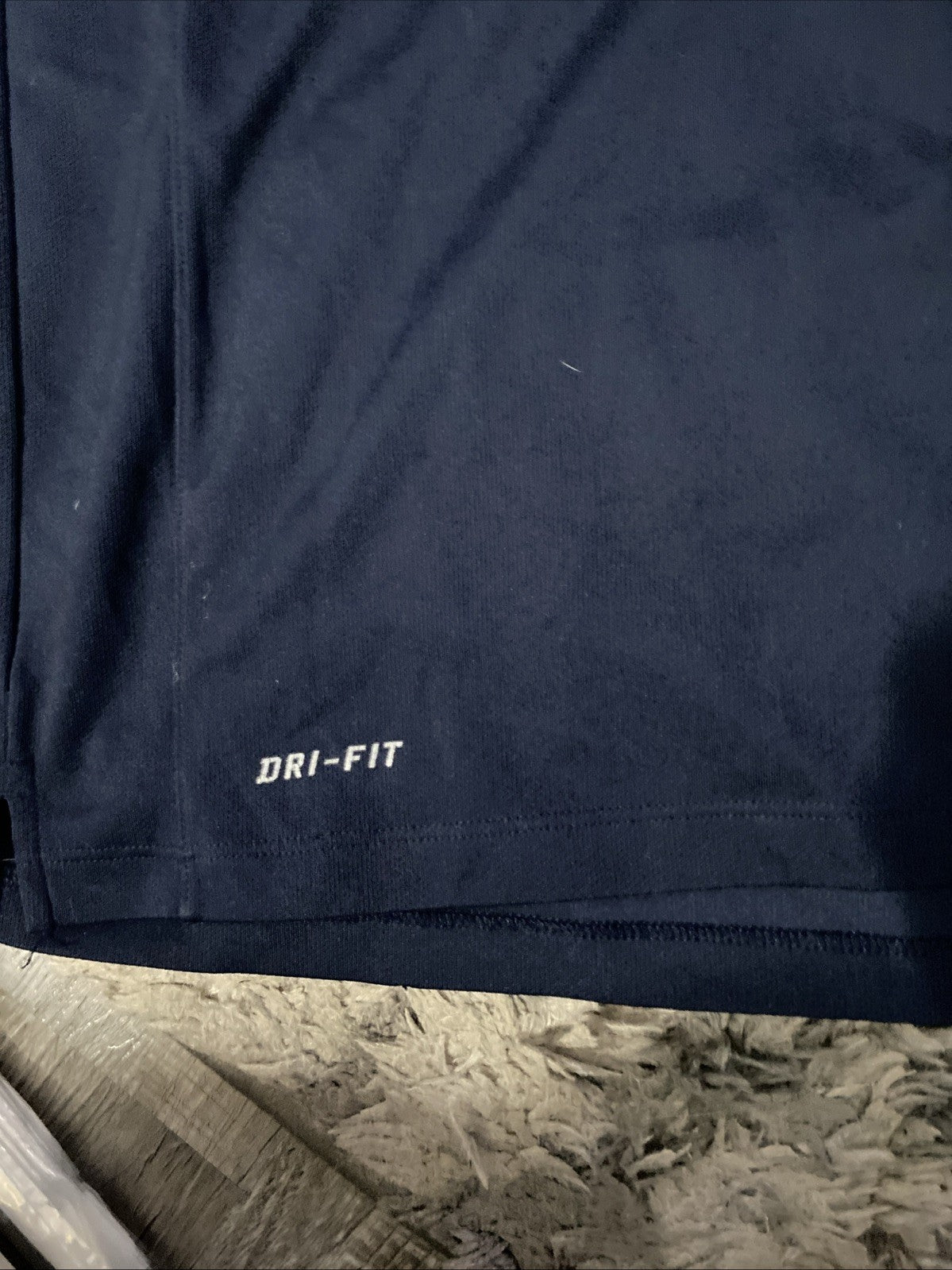 Nike dry fit adult medium short sleeved polo dark blue