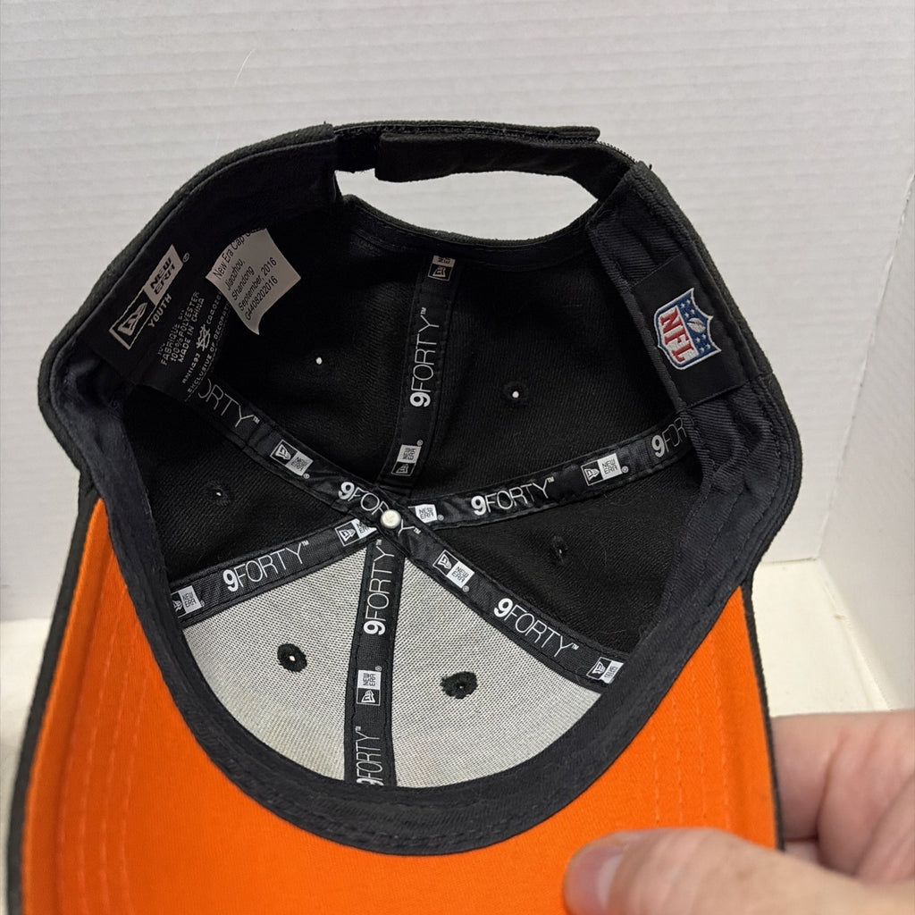 New Era Cincinnati Bengals Hat, Hook And Loop Adjustable Strap, Embroidered Logo