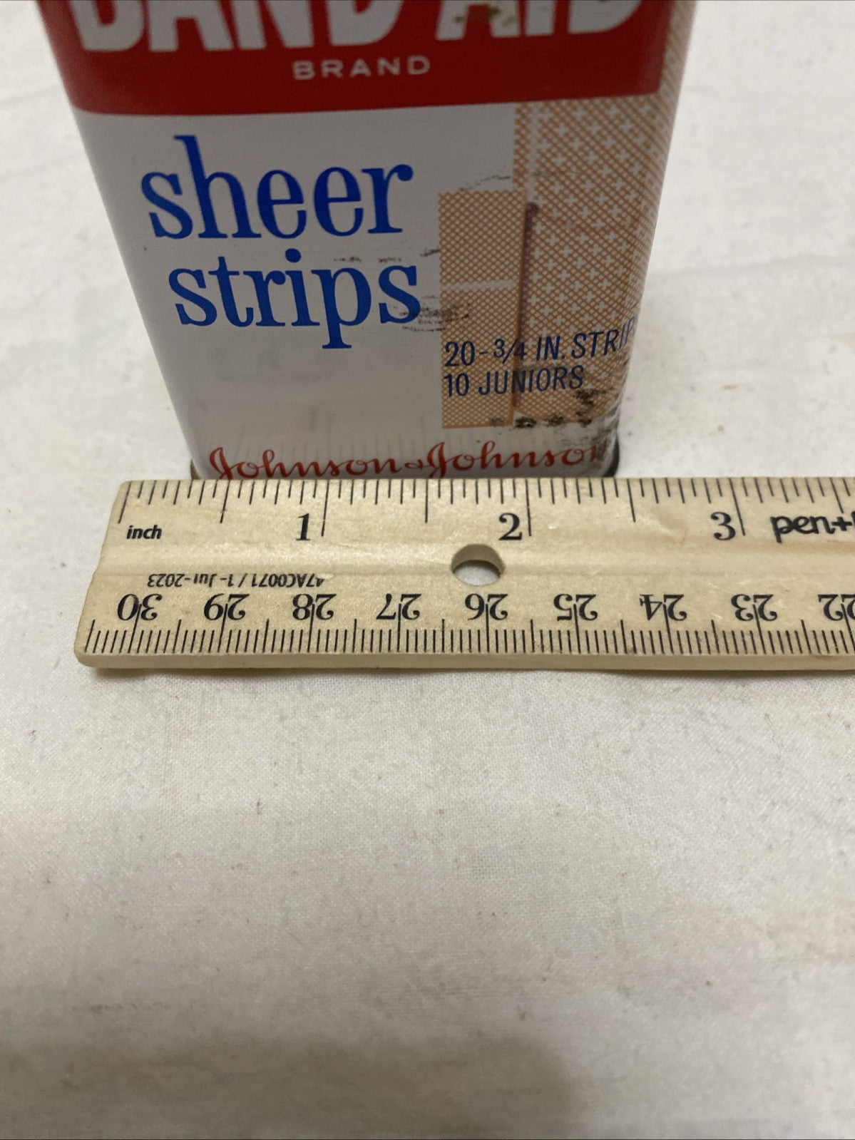 Vintage Band-Aid Metal Tin Box Johnson & Johnson Sheer Strips
