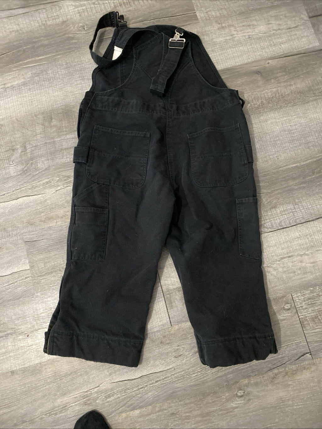 Carhartt (12-14) Short Bib Overalls Black