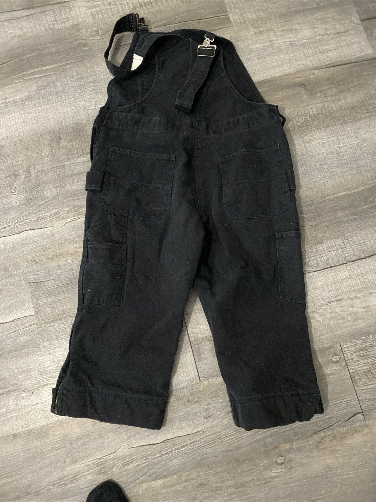 Carhartt (12-14) Short Bib Overalls Black