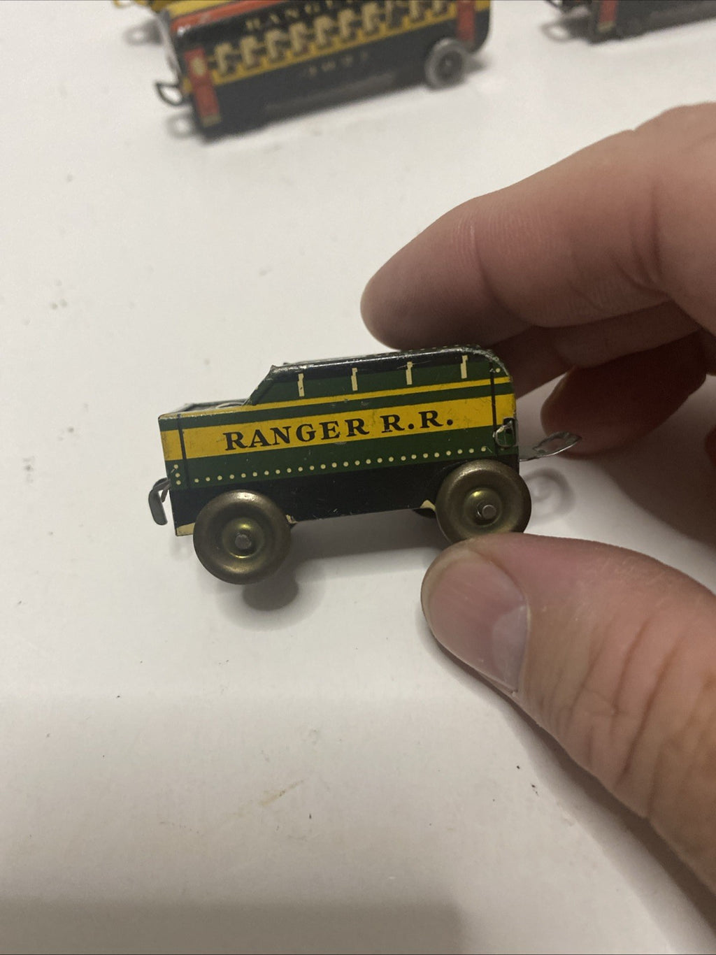 Ranger R.R. Tin Train 10 Cars  3 Engines Please See Pics