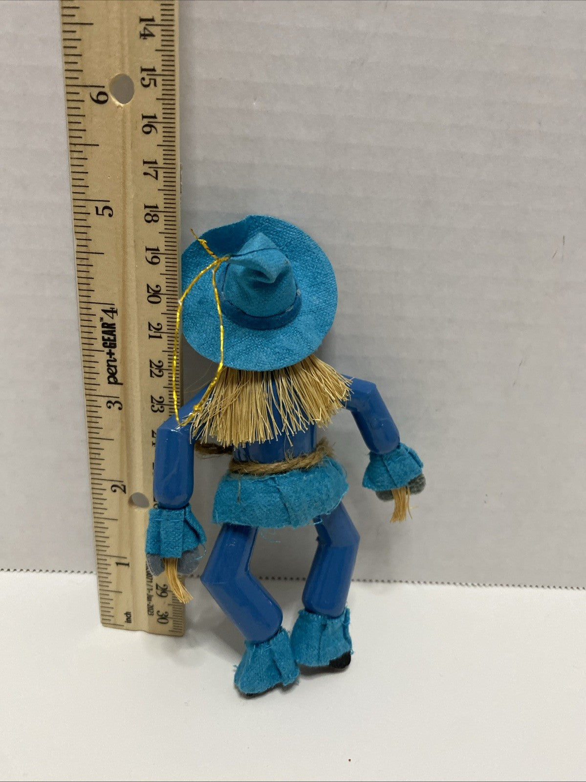 Kurt S Adler Halloween Scarecrow Christmas Ornament Wizard Of Oz Blue
