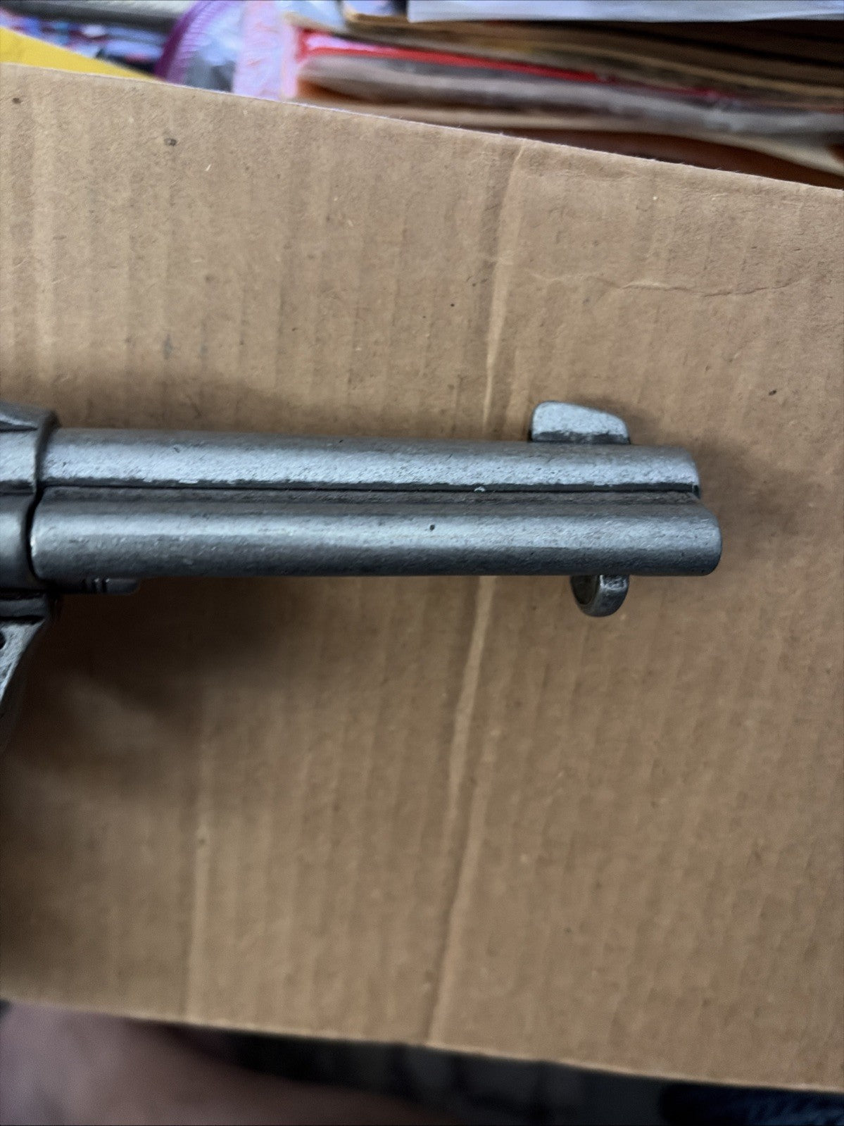 Denix Old West Frontier Replica Antique Grey Revolver Non-Firing Gun With Box