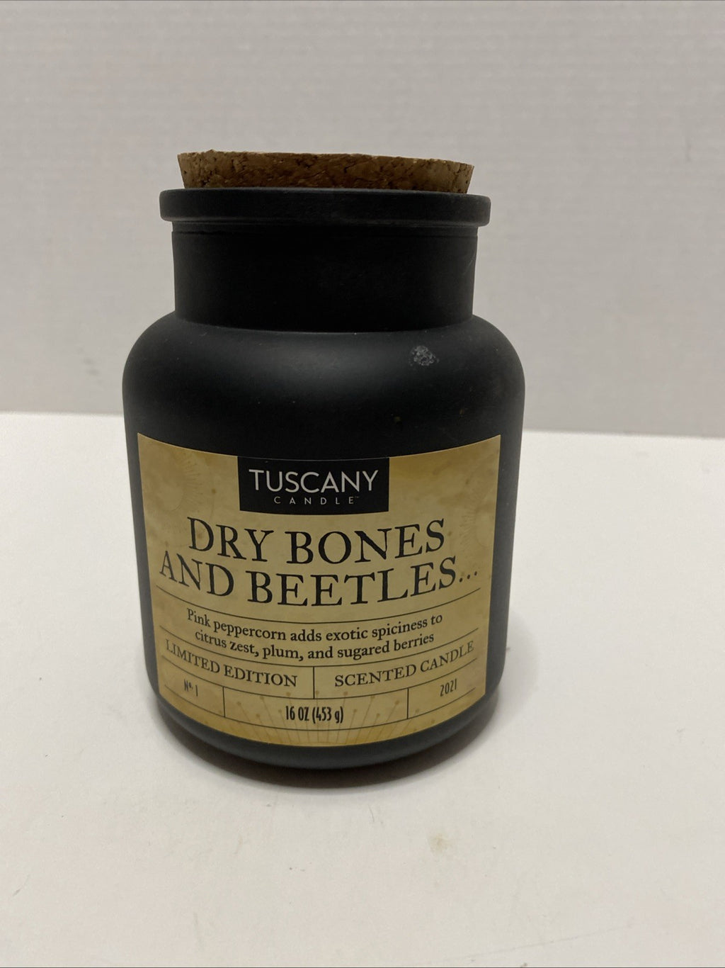 Tuscany Candle “Dry Bones And Beetles” Limited Edition