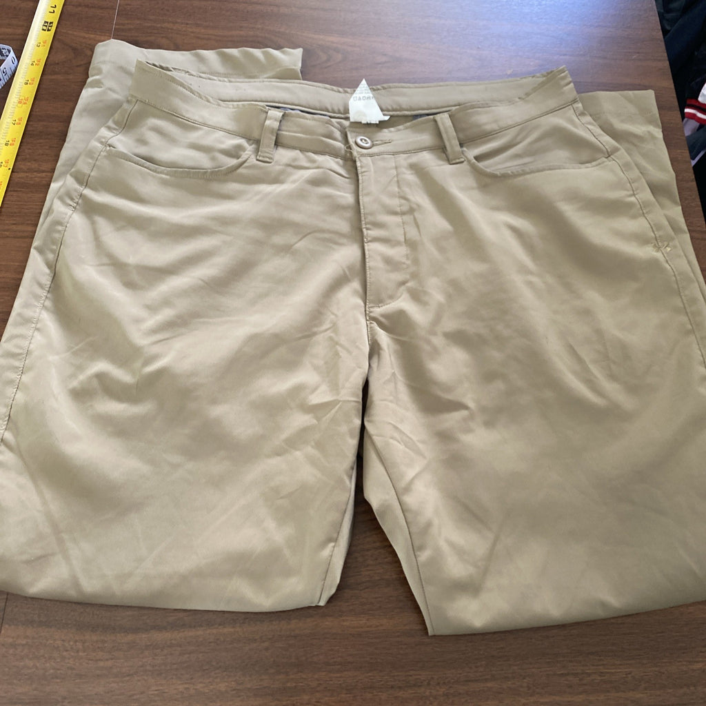 Under Armour 38x30 Brown Golf Mens Dress Pants Free Shipping