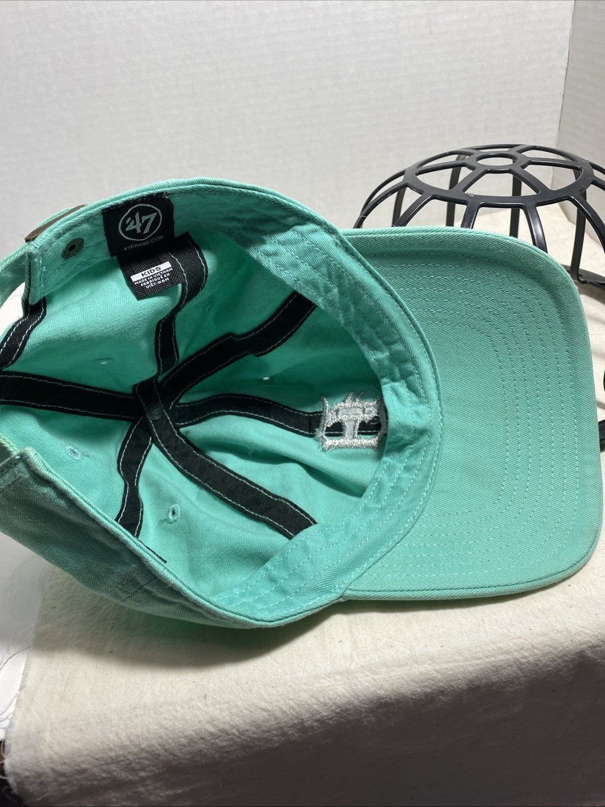 Detroit Tigers Hat Cap Strap Back Blue Teal Logo Kids Size MLB Baseball New Era 