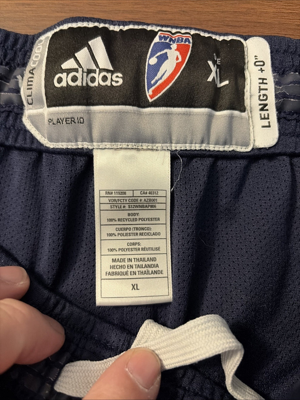 Wnba Size Extra Large Adidas Practice Shorts Length +0 Climacool