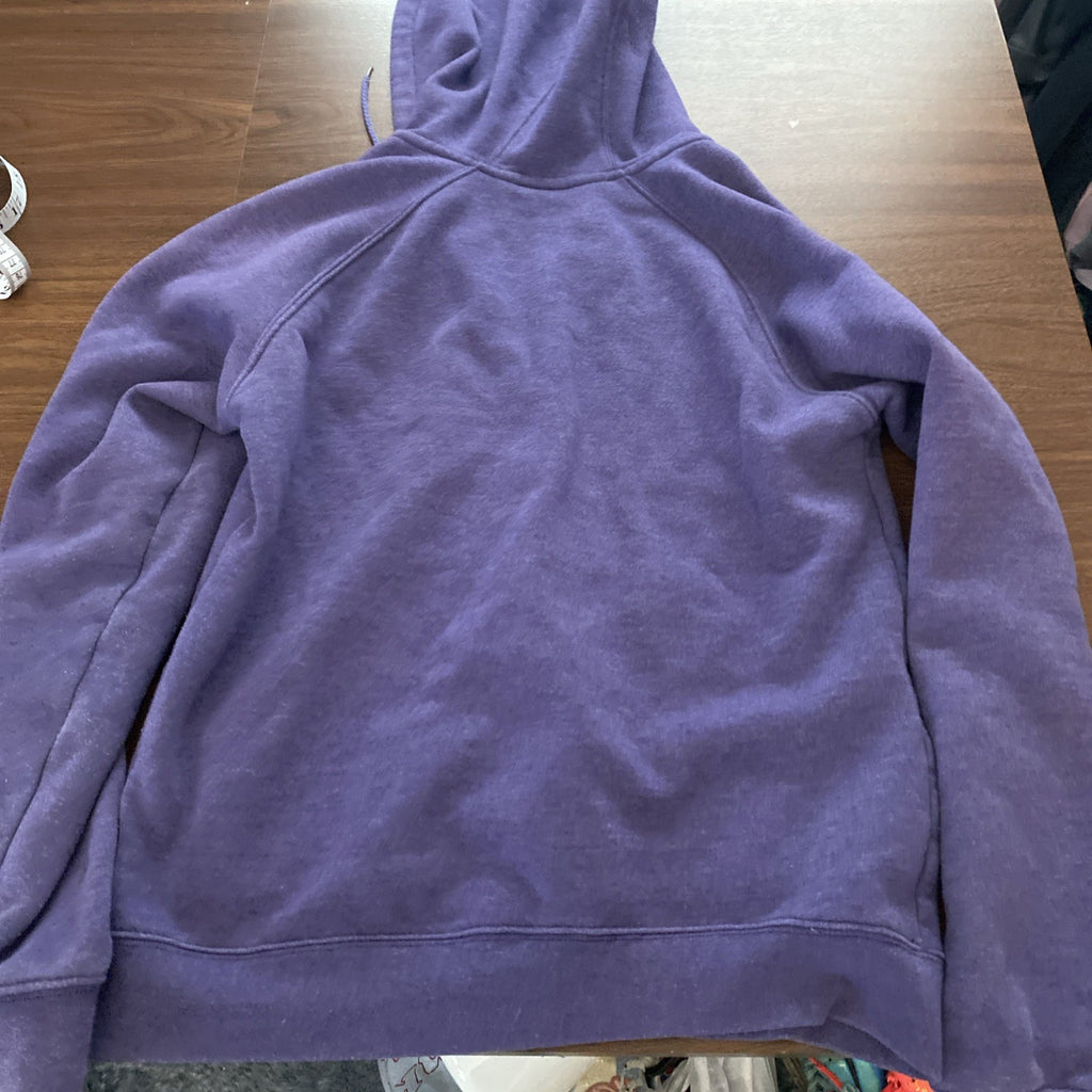Carhartt Womans Medium 8/10 Full Zip Hoodie Purple W/Pink Writing
