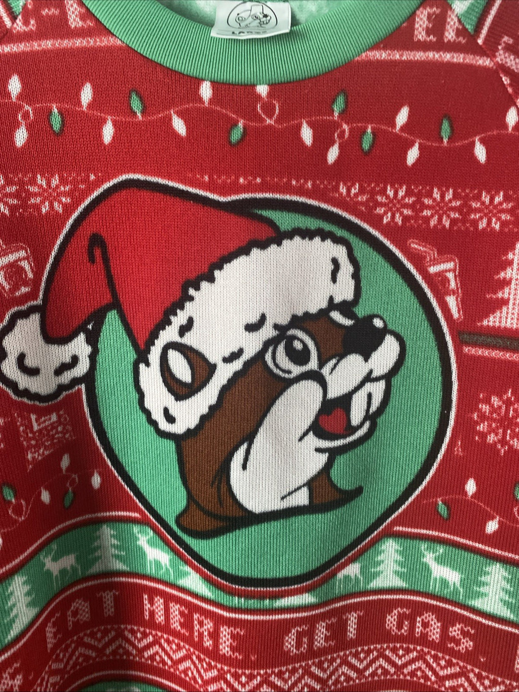 BUC-EE'S Beaver Snowman Christmas Holiday Ugly Sweater Unisex Large