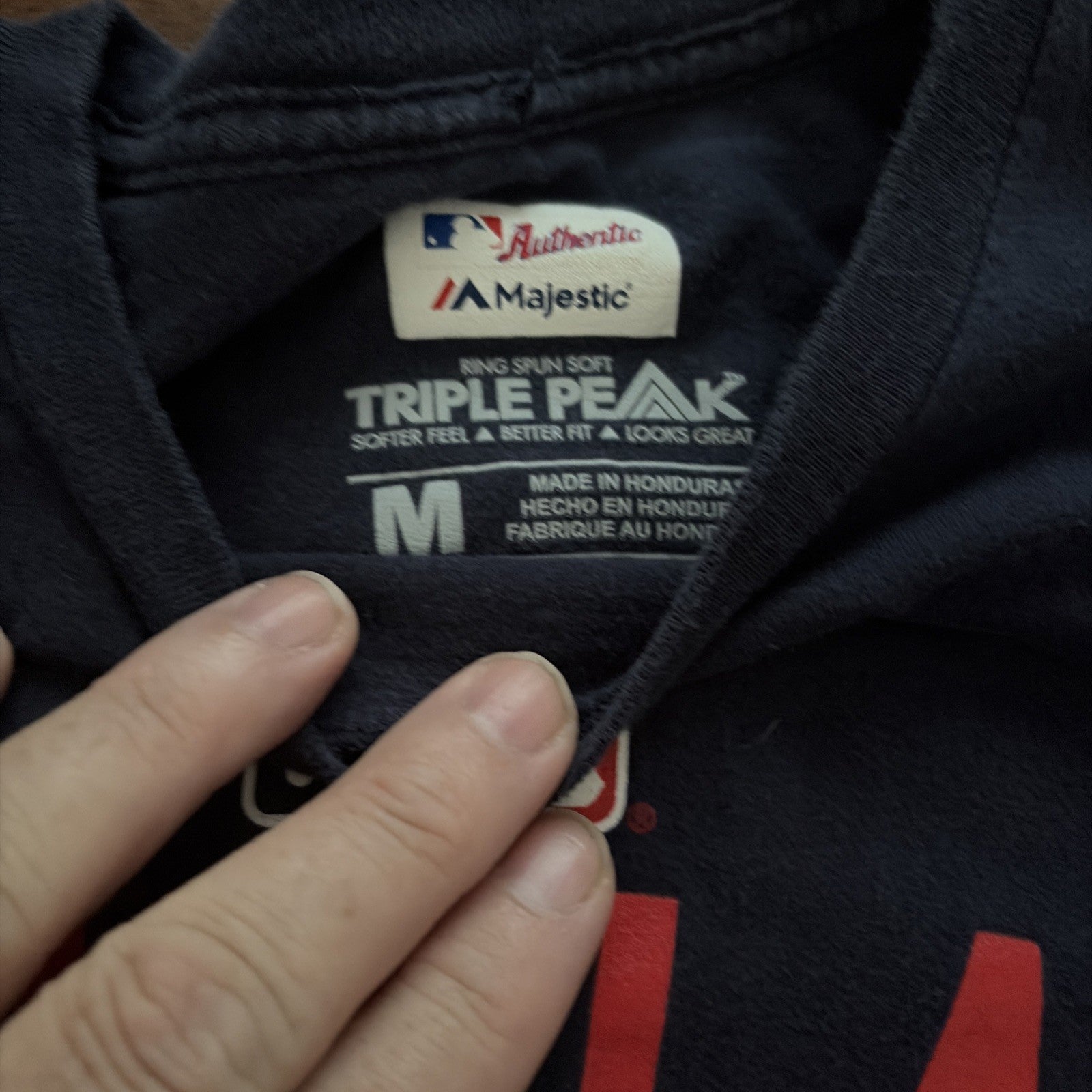 Majestic MLB Cleveland Guardians Baseball Shirt Mens Medium