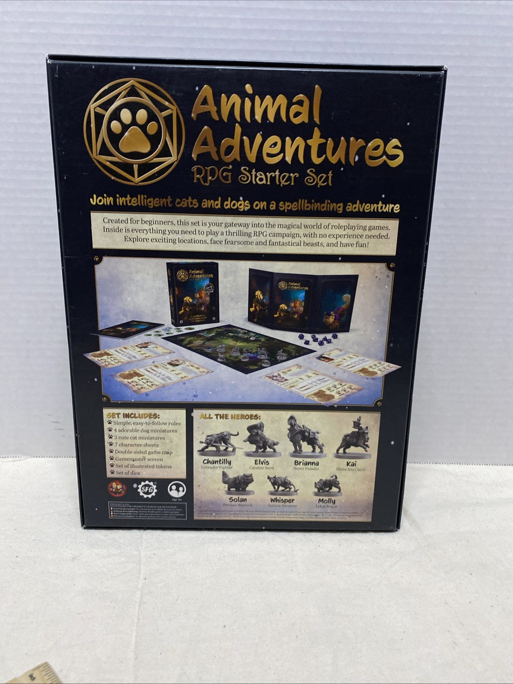Animal Adventures SFAA-SS RPG Starter Set (Box Set) Intelligent Dogs & Cats Game
