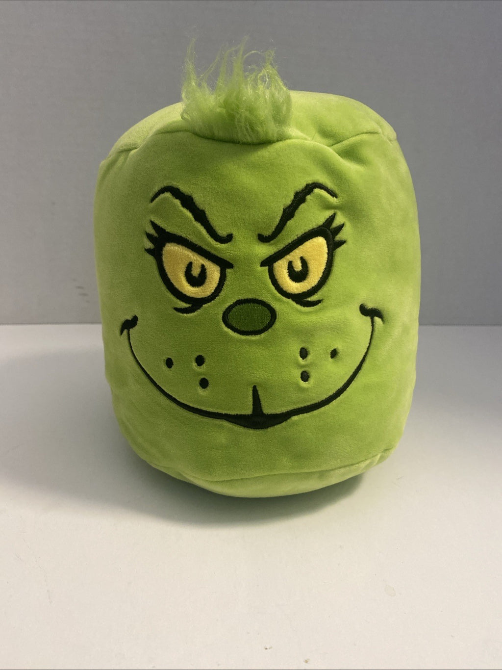 Dr. Seuss The Grinch Mallow Stuffed Green Pillow 8 in Soft Plush