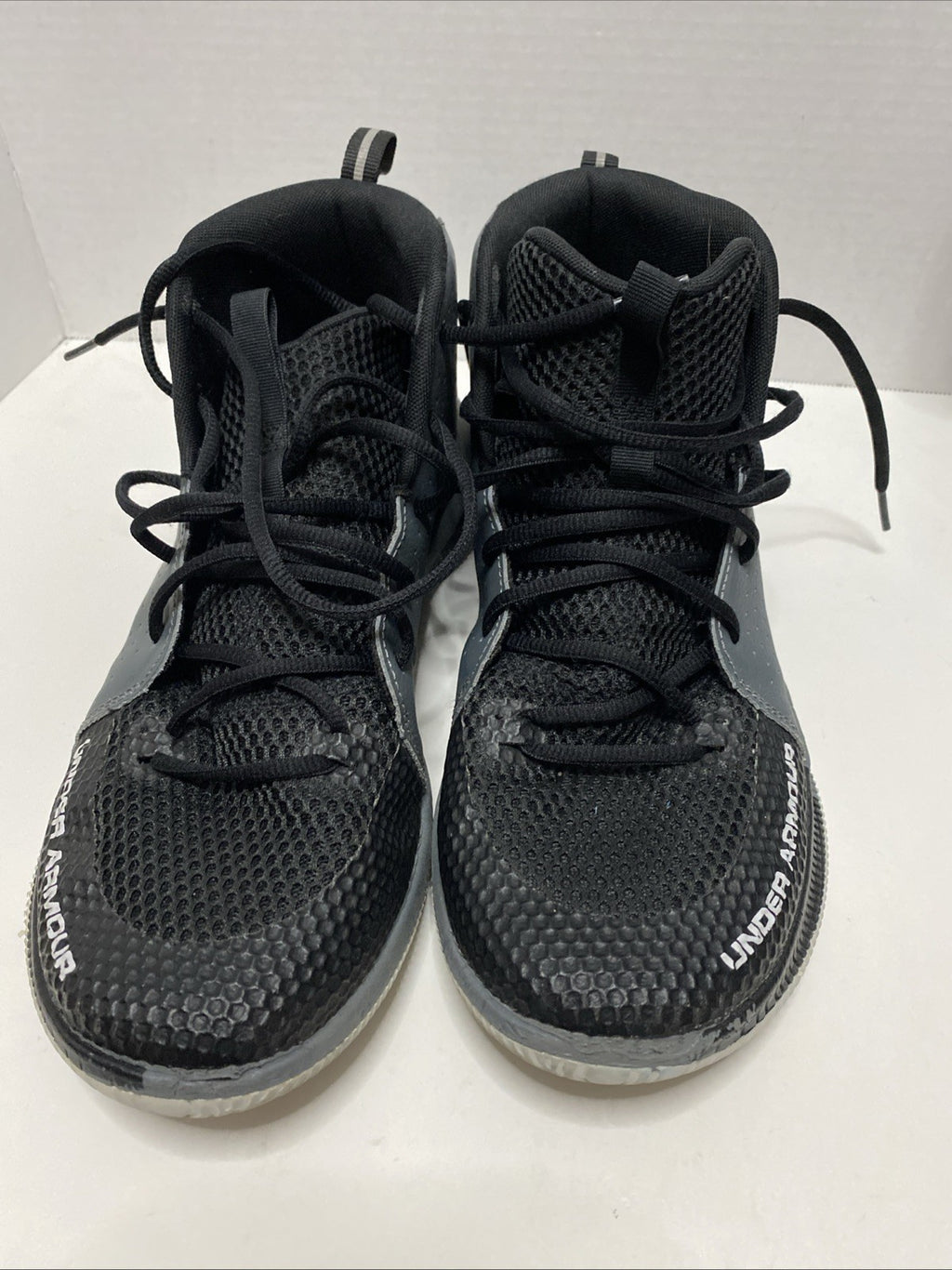 Under Armour Sneaker Jet 2019 Black/Gray Mens Basketball Sz USA 10