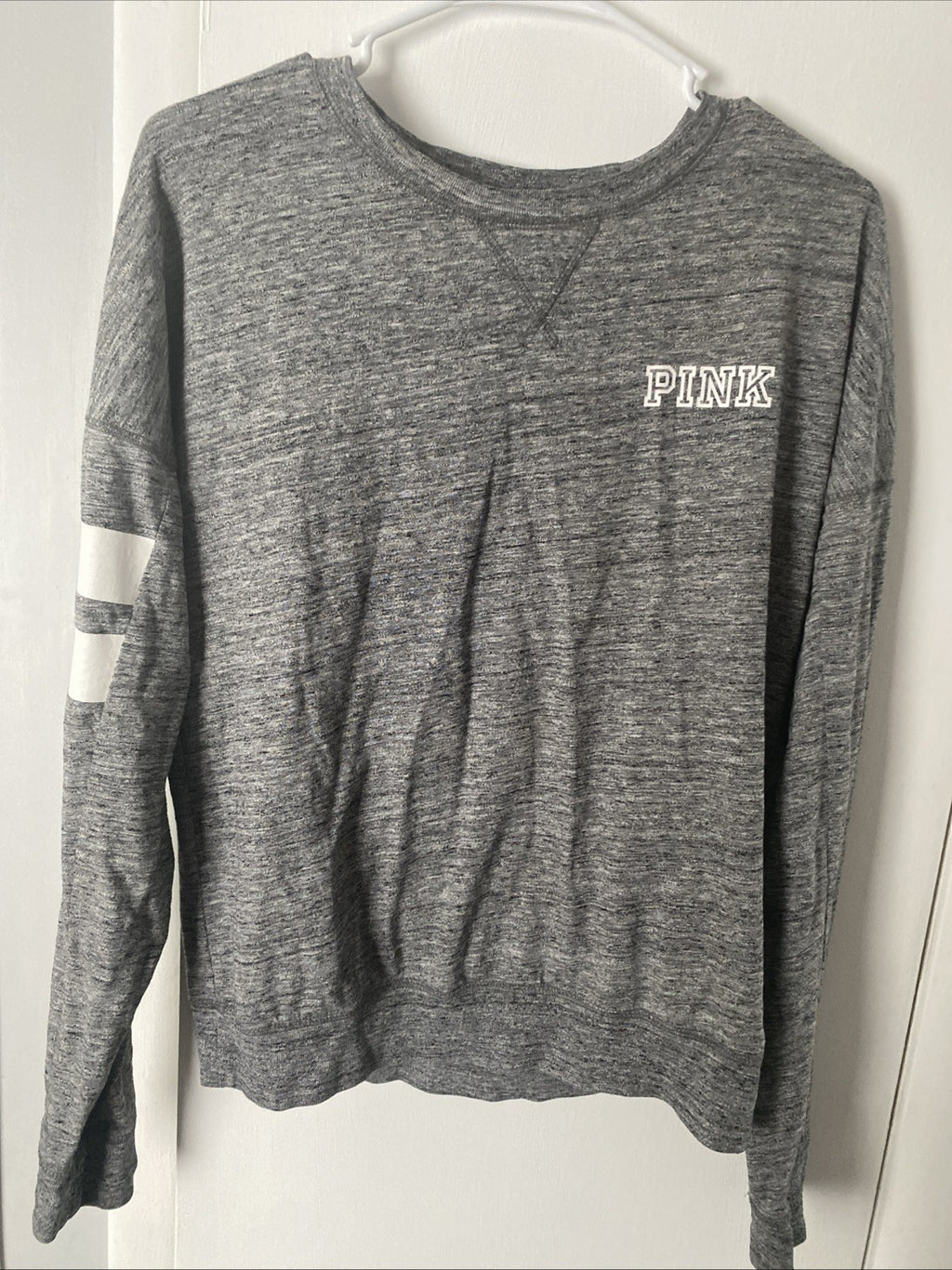 Victoria's Secret Pink Lightweight Pullover Crew Gray Small