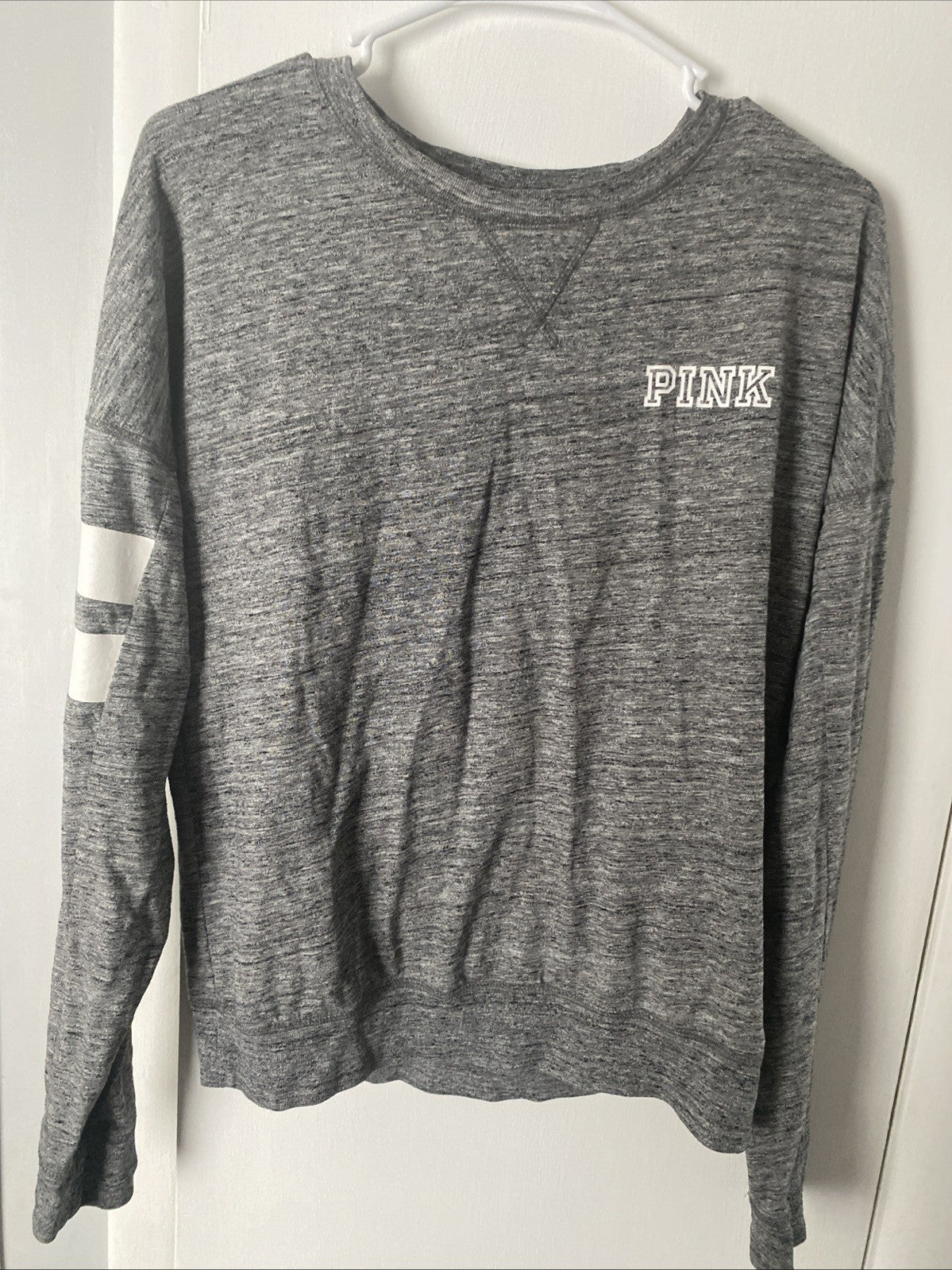 Victoria's Secret Pink Lightweight Pullover Crew Gray Small