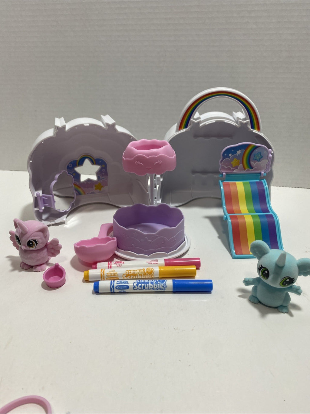 Crayola Scribble Scrubbie Cloud Clubhouse Color Playset Washable Ages 3+