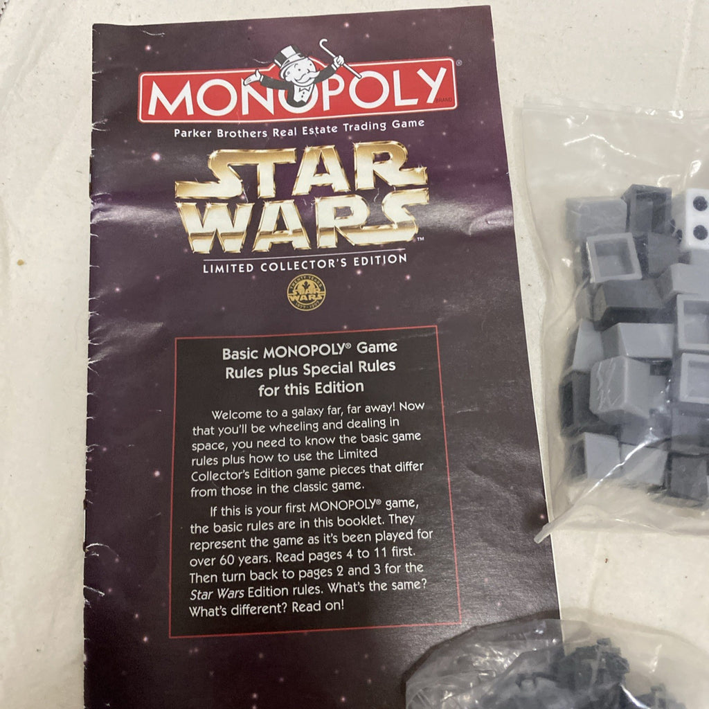 Star Wars Monopoly, Unused, pieces still sealed in plastic!