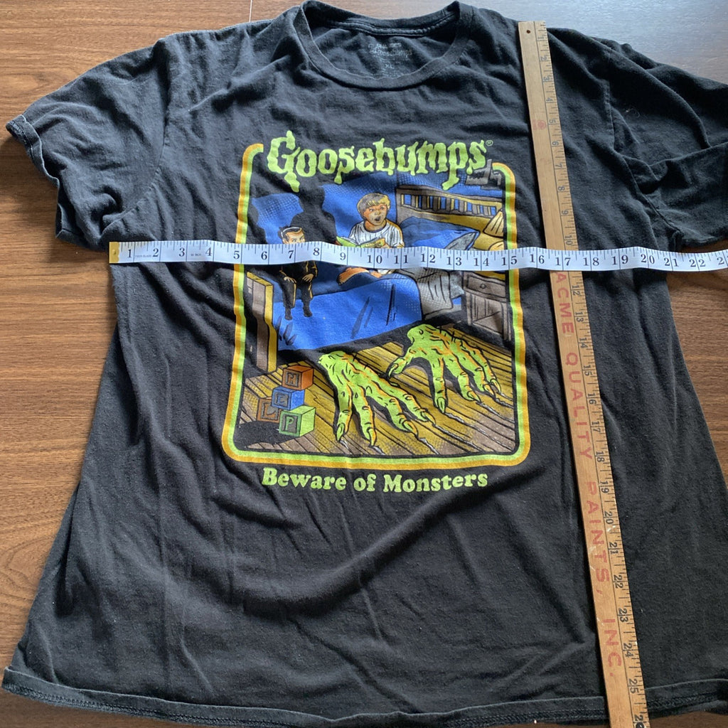 Goosebumps Beware Of Monsters Black Short Sleeve Graphic T Shirt Size XL