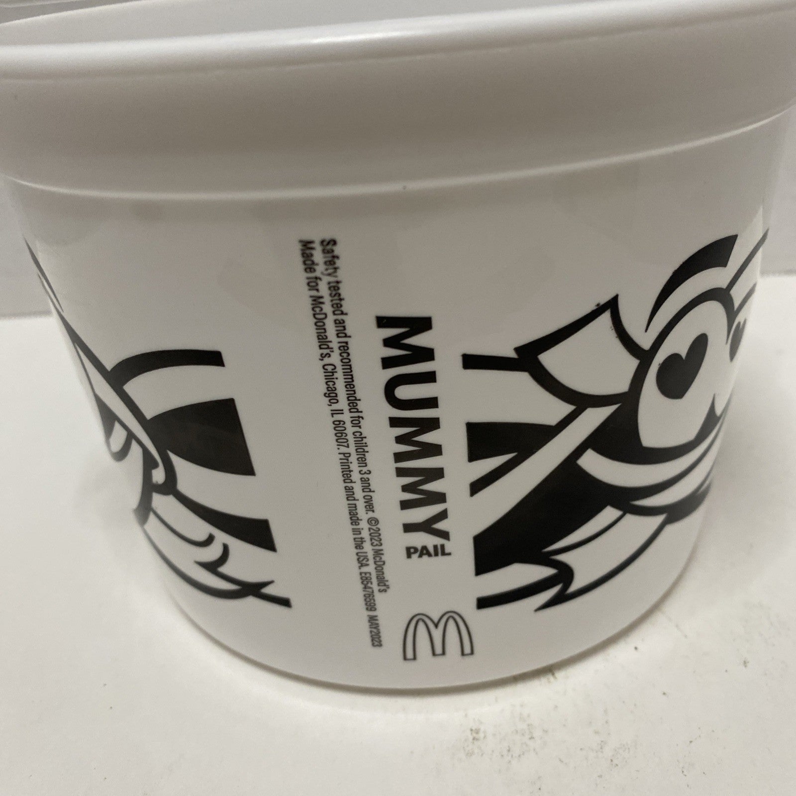 McDonalds Happy Meal Boo Bucket 2023 Mummy Halloween White Limited Edition