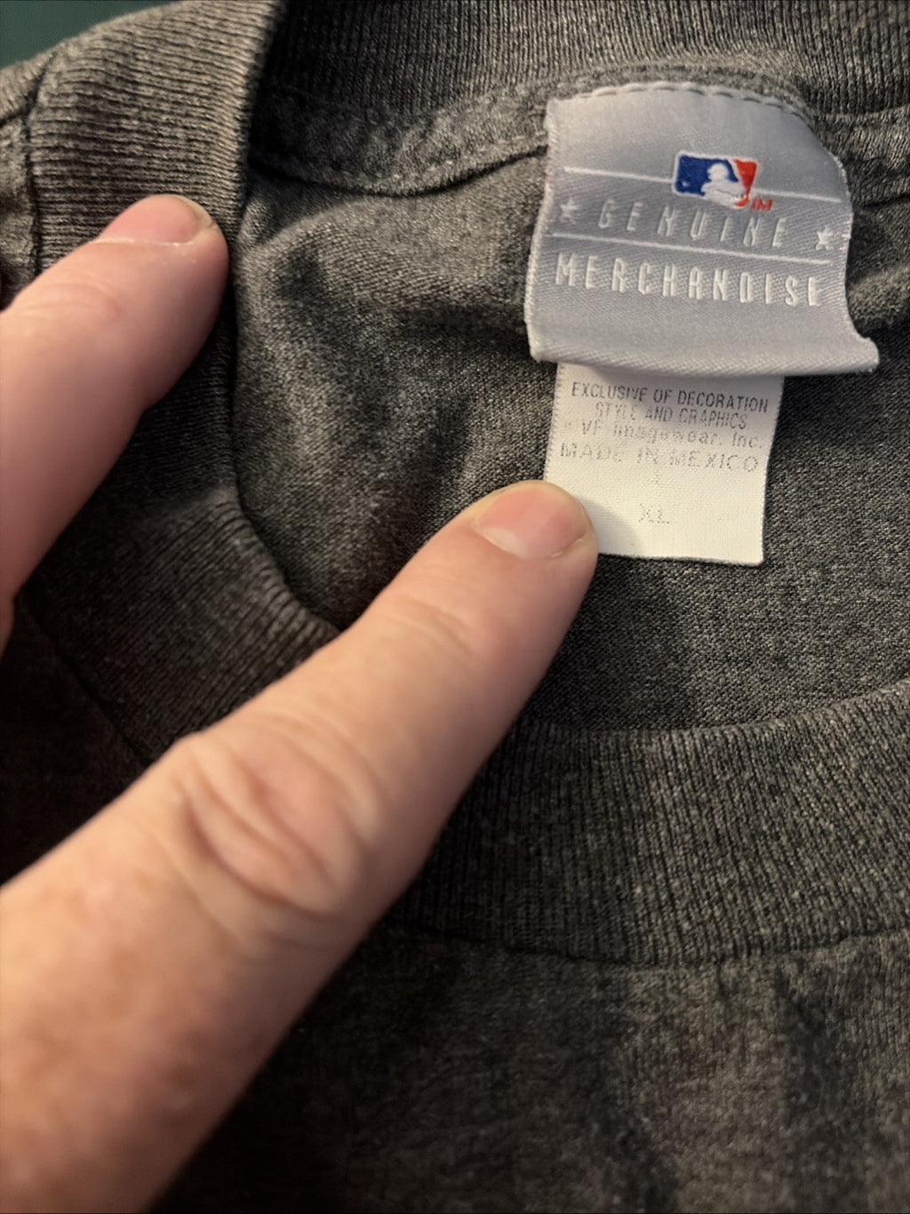 MLB Genuine Merchandise Toledo Mudhens Baseball Short Sleeve Shirt Gray XL Men’s