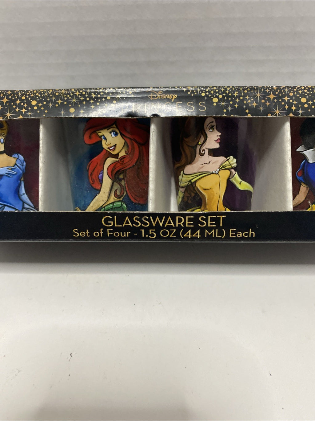Disney Fashionista Princesses 4 Piece Mini Glass Set