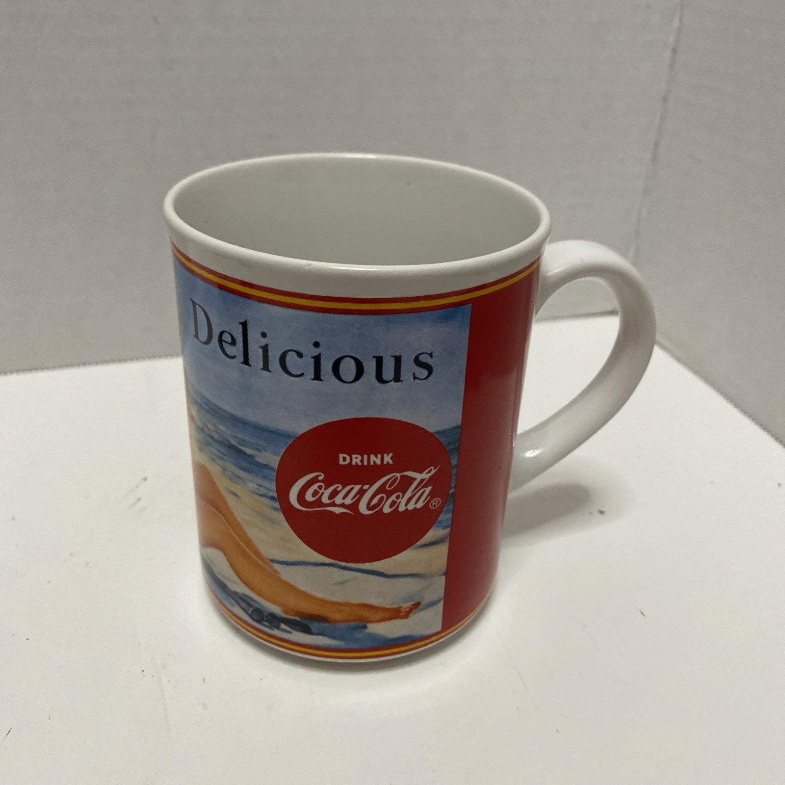 Coca Cola Vintage 1987 Coca Cola Coffee Mug "Through The Years 1946” Delicious